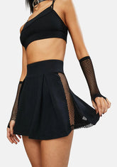 Serve It Up Fishnet Tennis Skirt