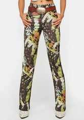 Aurora Satin Butterfly Trousers