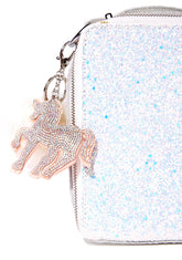 Mystic Baby Unicorn Pom-Pom Keychain