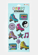 Let's Roll Puffy Stickers