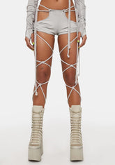 Compression Rope Lace-Up Shorts