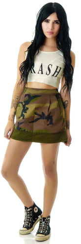 Camouflage Army Skirt