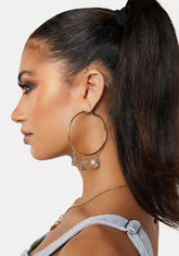 Lavish Leo Hoop Earrings