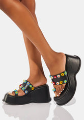 Five Star Stay Platform Sandals