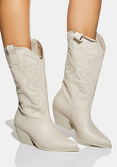 White West Cowboy Boots