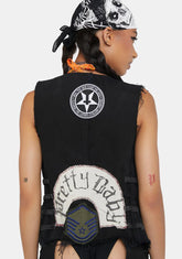 Denim Patch Vest