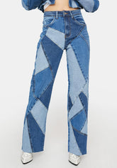 Always Wonder Patchwork Denim Jeans