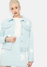 Road Less Traveled Star Patch Jean Jacket