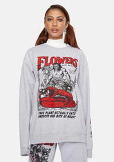 X Playdude Flowers Graphic Crewneck Sweatshirt
