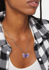 Travel Safe Butterfly Charm Necklace