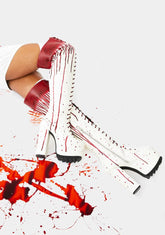 Total Bloodbath Thigh High Boots