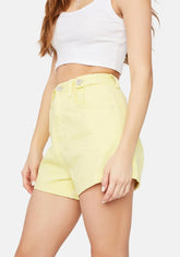 Lemon Sorbet Hi & Loose Denim Shorts