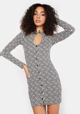 Optic Square Luder Mini Dress