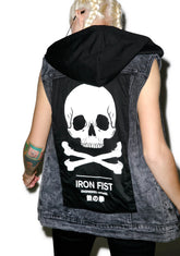 Engineered Sleeveless Trucker Vest