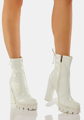 Rainy Platform Ankle Boots