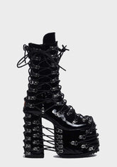 Trapped In Despair Platform Boots
