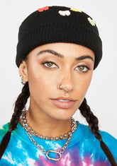 Midnight Cuter Than U Bows Beanie