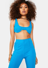 Teal Go Off Girl Pants Set