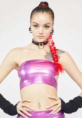 Fairy Type Holographic Tube Top