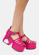 Middle Fingers Up Platform Sandals