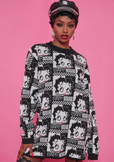 Animated Screen Queen Knit Sweater