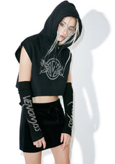 Double Trouble Cropped Hoodie