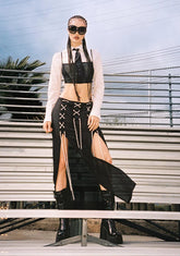 Night Wins Every Time Midi Skirt