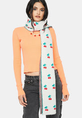 Syrup Cherry Baby Knit Scarf