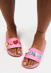 Pink Nex Gen + BT21 Beach Slides