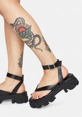 Night Deputy Thong Platform Sandals