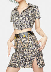 Luvs U Not Daisy Charm Chain Belt