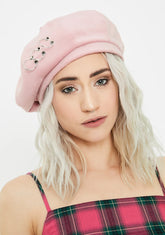 Baby Watch Me Dissolve Pierced Beret