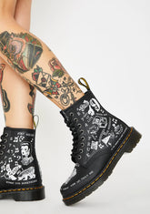 1460 Scribble Combat Boots