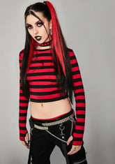 World Of Misery Striped Top