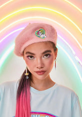 Rainbow Lover Fuzzy Beret