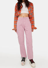 Pink Combat Jeans