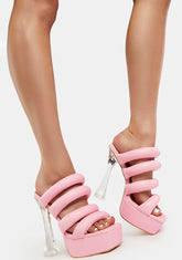 Pink Namora Clear Heels