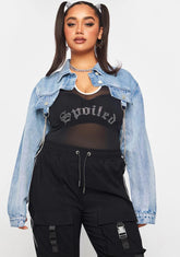 Plus Break The Ice Denim Shrug Jacket