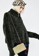 Mark My Words Fuzzy Crossbody