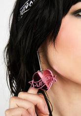 When In Vegas Heart Earrings