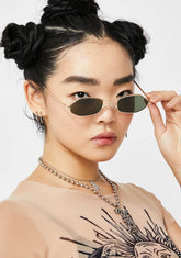 Unbothered Boo Oval Sunglasses