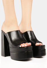 Shadow Float Away Platform Heels