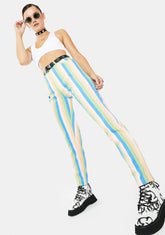 Pastel Stripe Mom Jeans