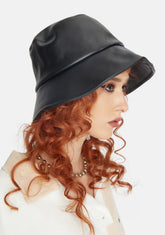 No Complaints Vegan Leather Bucket Hat