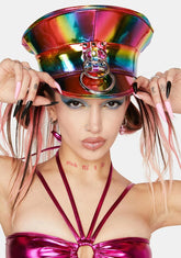 Rainbow Layered O-Ring Captain Hat