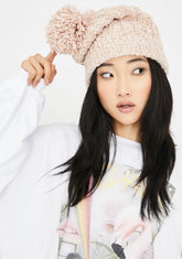 Bae Barely Makin' It Pom Pom Beanie