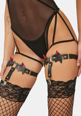 Dark Speak Of The Devil Garter Set