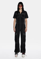 Too Cool To Care Twill Jumpsuit