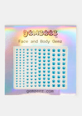Turquoise Blue Face And Body Gemz