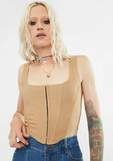 Carmel Royal Down For It Corset Top